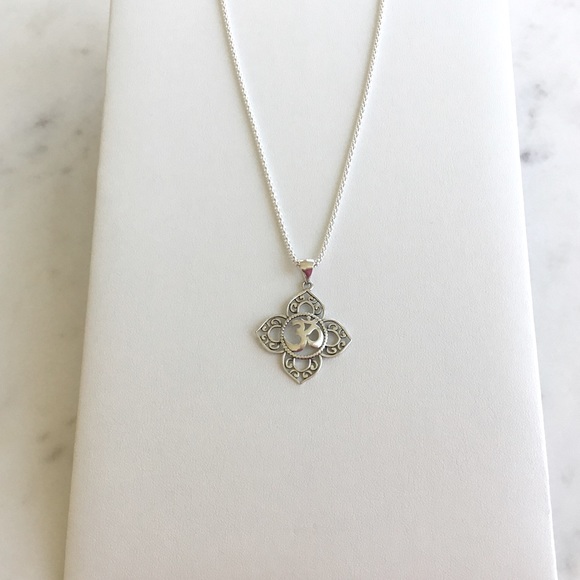 Sterling Silver Om Necklace - Picture 11 of 15